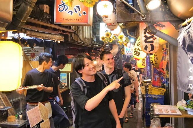 [1 Group Only] Explore Tokyo Ginza Food Tour for Family - Yurakucho nightlife walk: train tracks, yokocho alleys, and izakaya energy