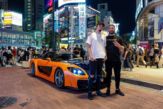 1-Hour Tokyo Tour in Tokyo Drift Mazda RX7 - Stop 2: Driving through Shibuya streets, day energy or night glow