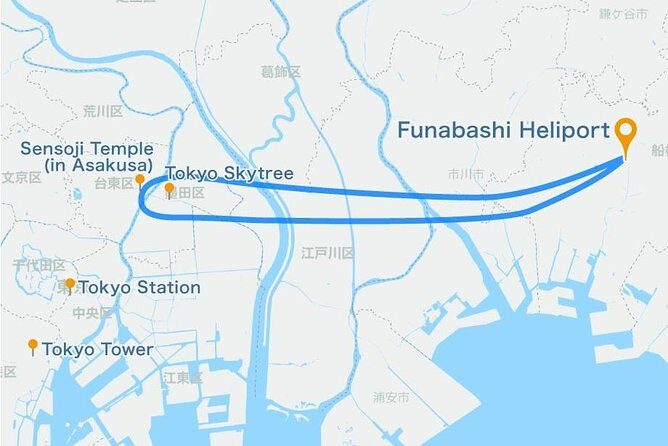 22-Min Tokyo City Lights Helicopter Tour – Skytree and Asakusa - Getting to Funabashi Heliport without turning it into a headache