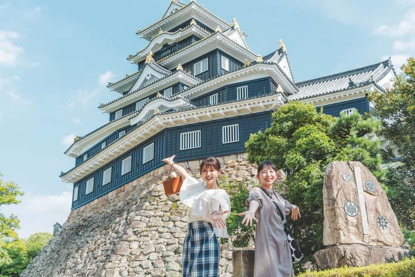 Admission to Korakuen, and a guided tour of Okayama City - Momotaro Boulevard: getting oriented before Korakuen