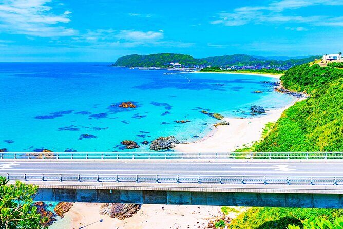 Akiyoshido Cave & Motonosumi Shrine Coastline & Spelunking Tour - Tsunoshima Bridge: The Long Sea-Crossing Finale