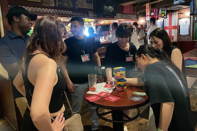 AllWeCanDrink "Can Come Alone" Shibuya Friending Party Experience - 19:30–19:45: Check-In, Wristbands, Name Tags, and Your First Drink