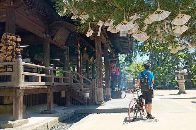 Amanohashidate Sand bar & culture e-bike tour - Amanohashidate View Land: the optional climb that changes the photo