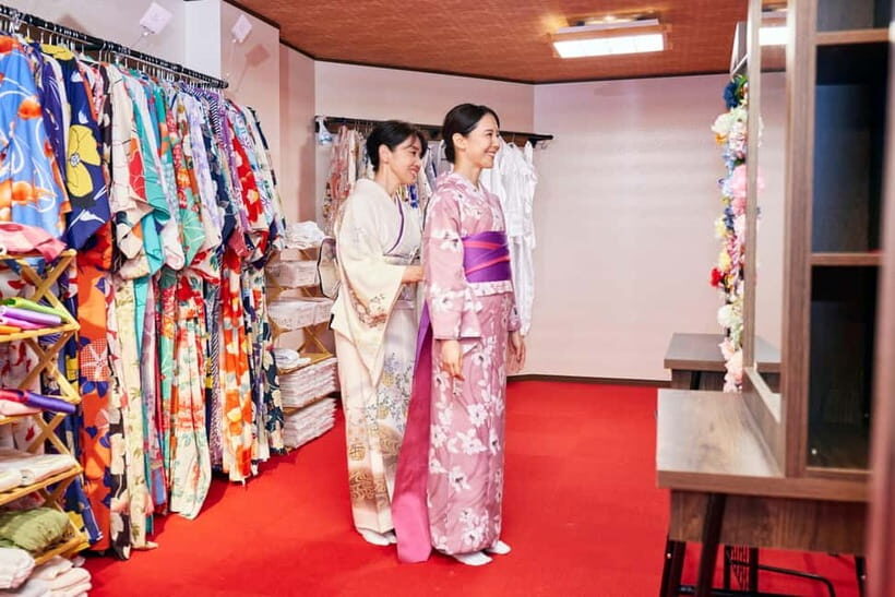 Asakusa: Kimono Tea Ceremony with Matcha and Sweet - First Step: Choosing Your Seasonal Kimono Look