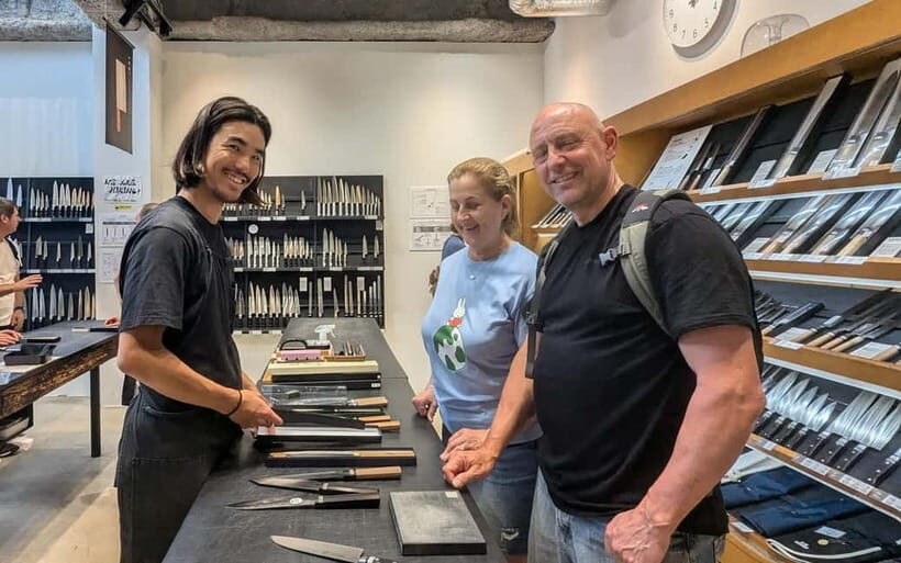 Asakusa: Kitchen knife store visits after history tour - Getting Oriented in Asakusa: from Azumabashi to the start of the story