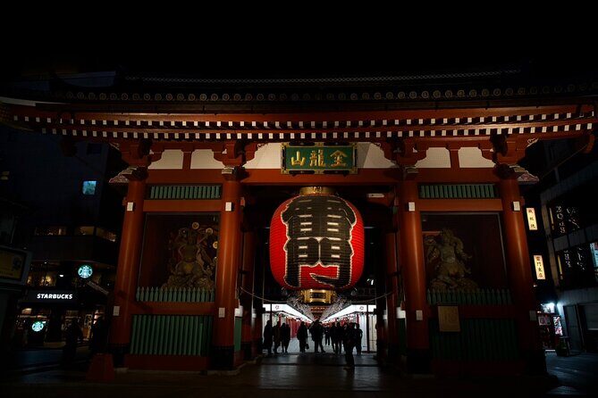 Asakusa Night Evening Walking Tour with English-Speaking Guide - Senso-ji Temple at Night: Kannon, Lantern Light, and 6 PM Reality
