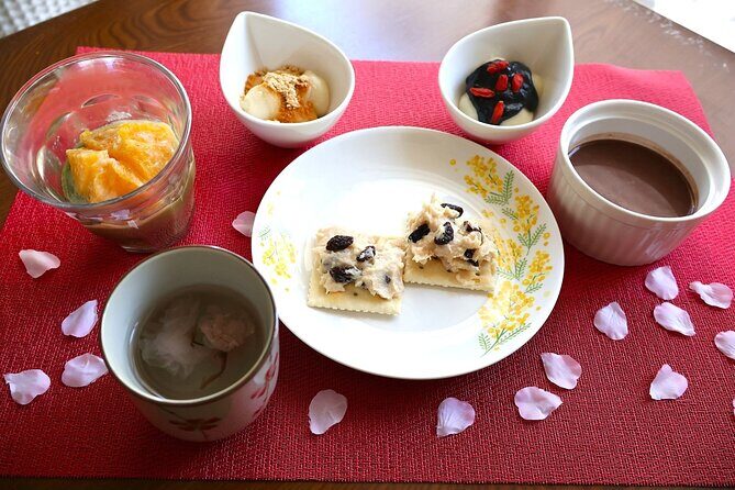 Beauty Vegan Dessert Cooking Class + Sake Kasu Hand Mask Trial! - Fermented Desserts and Beauty Tea in Central Tokyo