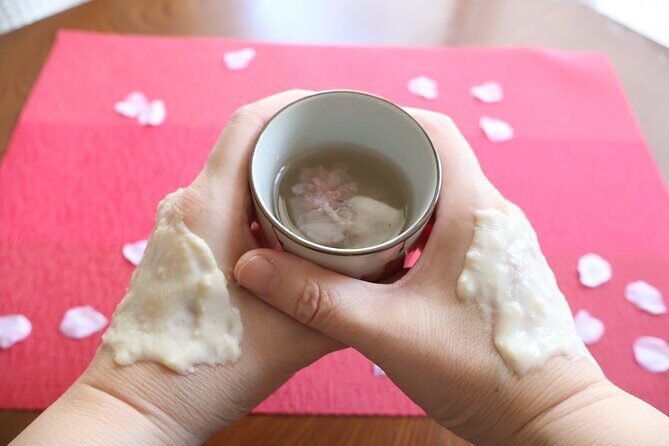 Beauty Vegan Dessert Cooking Class + Sake Kasu Hand Mask Trial! - Sake Kasu Hand Mask Trial: Where Beauty Meets a Real Ingredient Note