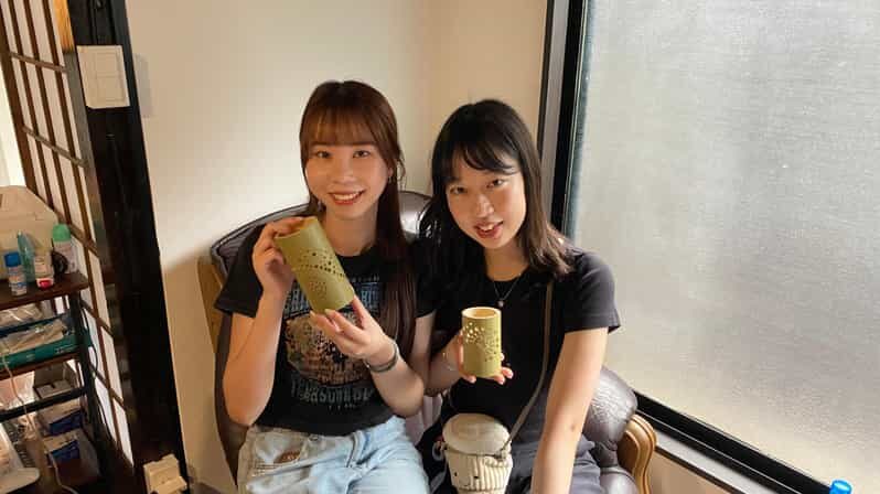 Beppu: Bamboo Lantern Workshop - The hands-on tool part: using the hand-drill safely and confidently