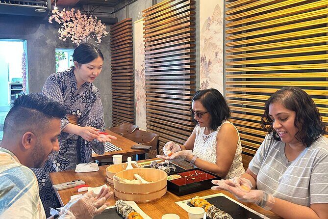 Best Sushi Making Class in Tokyo: Sushi Making Class Shibuya - California roll practice: the easiest start with structure