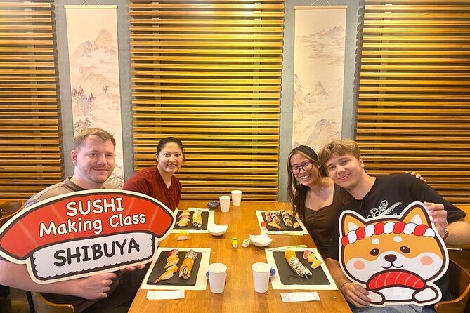 Best Sushi Making Class in Tokyo: Sushi Making Class Shibuya - Dietary options: vegan, vegetarian, and halal on request