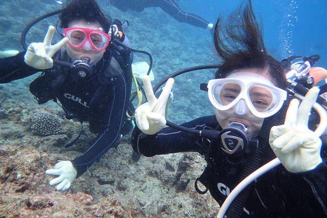 Blue Cave Area Experience Diving!Free feeding & photo images Chinese guide available!1 group with a dedicated instructor - The Onna location: why this Blue Cave session works