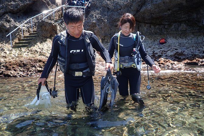 Blue Cave Area Experience Diving!Free feeding & photo images Chinese guide available!1 group with a dedicated instructor - Stop 2: Onna-son and how the timing usually feels