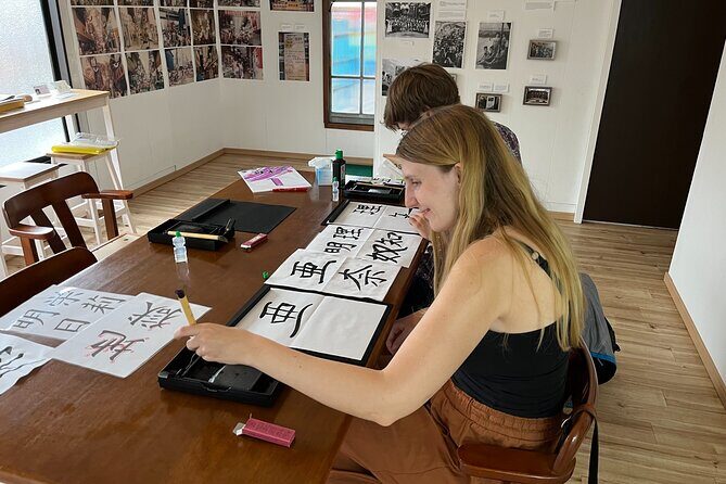 Calligraphy Class for Beginners in a Century-old Japanese House - Writing Beppu’s onsen words with brush and paper