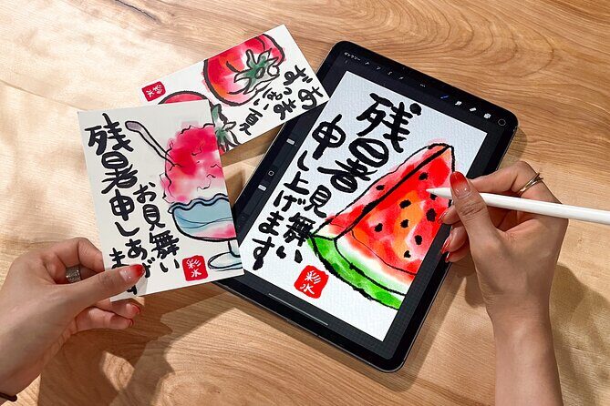 Calligraphy & Digital Art Workshop in Kyoto - Tea break and how you reset before the iPad portion