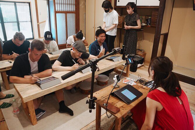 Calligraphy & Digital Art Workshop in Kyoto - Making etegami on an iPad: picture letters that mix art and meaning