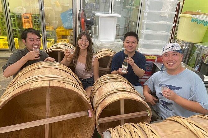 Cultural Sake Brewery Private Tour & Unlimited Tasting Near Tokyo - Entering やまね酒造: Brewery Walk-Through and the Barrel Care Experience