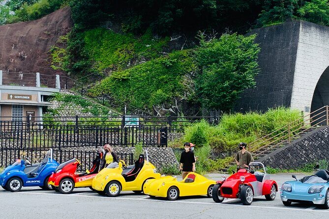 Cute & Fun E-Car tour following guide around Lake Kawaguchiko - When the Floating Temple Works (and When It Might Not)