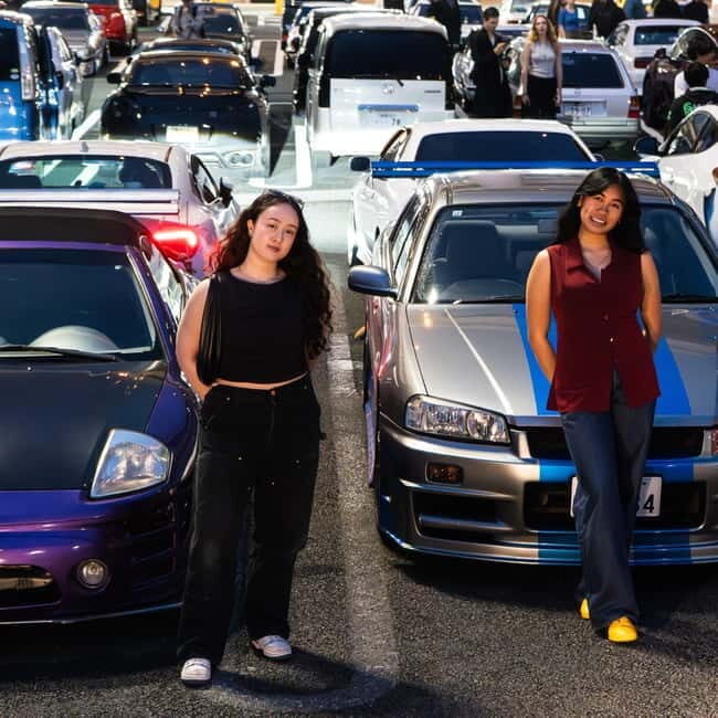 Daikoku: R34 Skyline Night Private JDM Daikoku Experience - Daikoku Parking Area at night: the carmeets people talk about