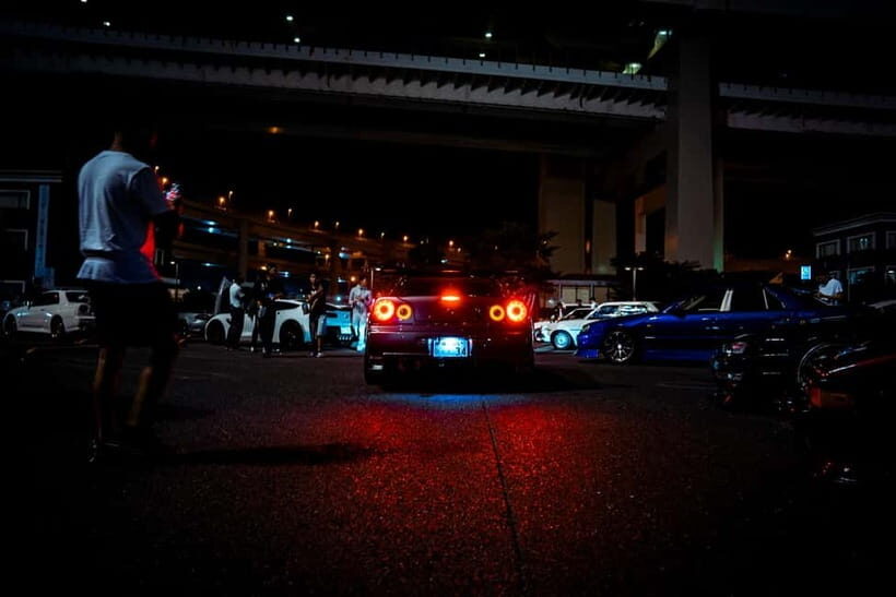 Daikoku & Tokyo JDM Night Tour in R34 or TopSecret R35 GT-R - Rainbow Bridge: the clean payoff on the way back