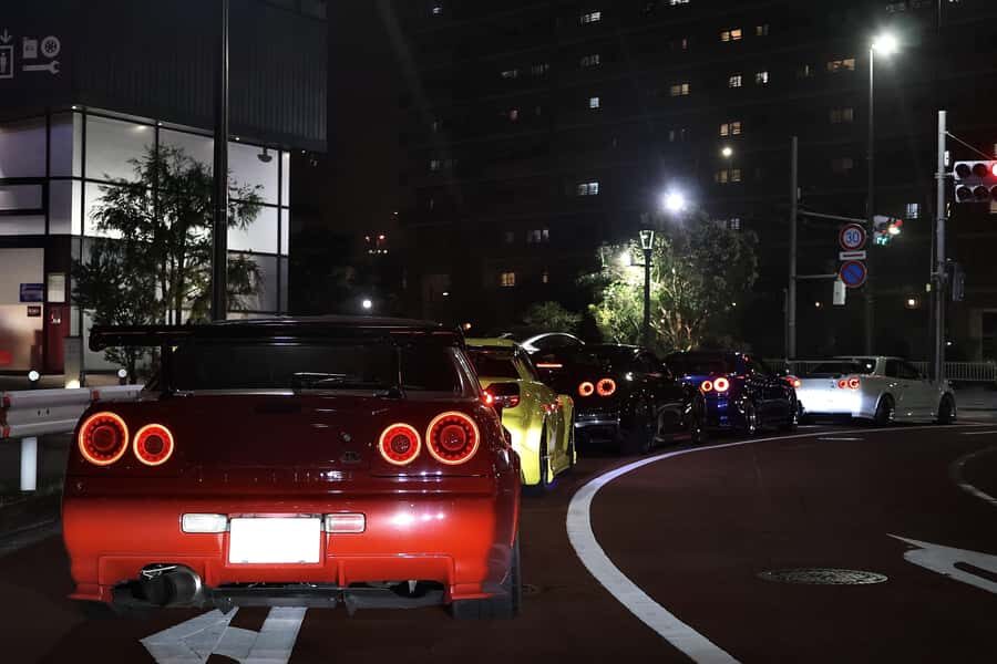 Daikoku & Tokyo Private JDM Tour by 700HP R34 GT-R - Weather, Rain, and That Daikoku Attitude
