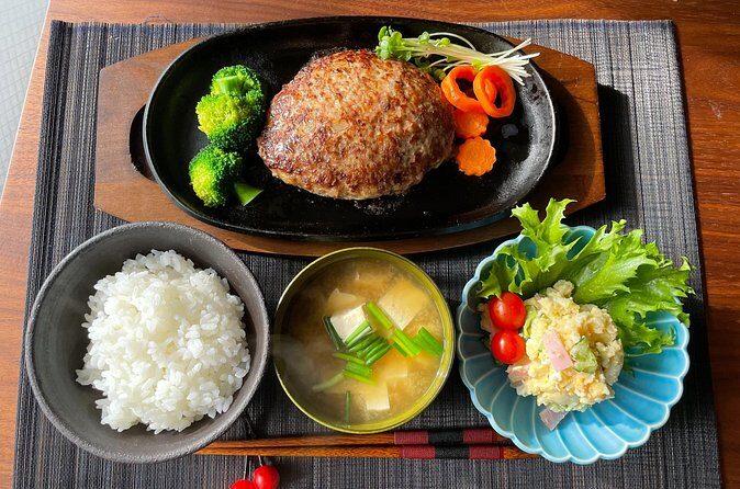 Ebisu Food Tasting Experience with Japanese Cooking Class - Japanese Hamburger Steak (Hambāgu): A Comfort-Meal With Clear Steps