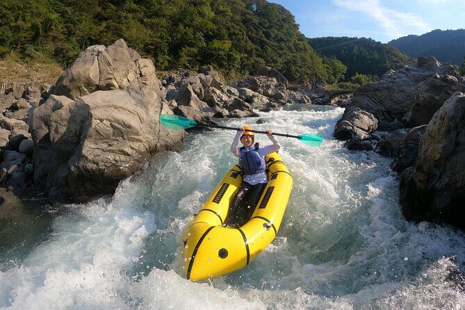 Experience a Packraft Tour Down the Stunning Niyodo River - On the River: 4 km of Rapids, Plus Cliff Jumps