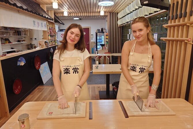 Experience Big soba knife Soba Making Class in Tokyo Kappabashi - Getting to Open Kitchen Studio and Starting Smoothly