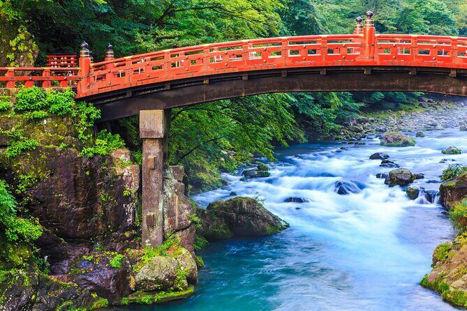 Experience Nature and Culture Private Day Tour in Nikko - Stop 2: Shinkyo Bridge, the red stop you’ll remember