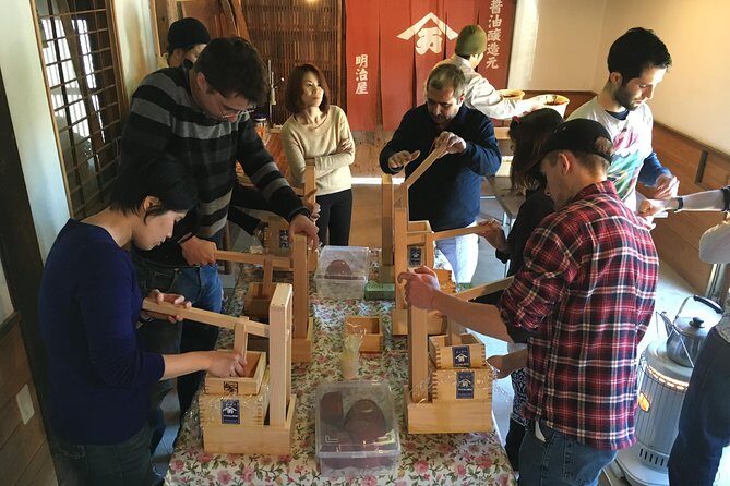 Experience the Shoyu Soy Sauce Making - Straining and bottling: making your own heat-treated shoyu souvenir