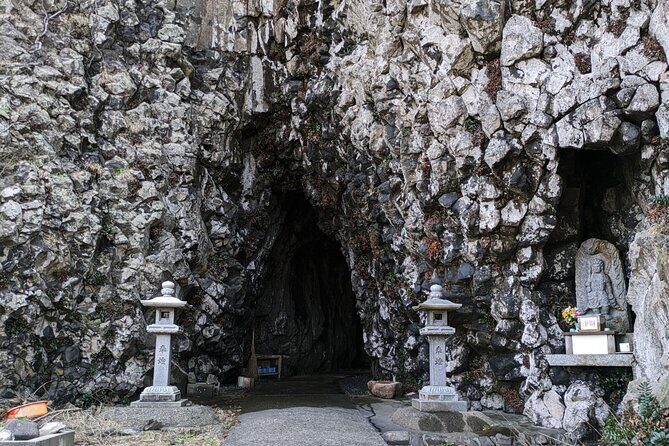 From Kanazawa: Fukui's Stunning Cliffs, Spiritual Island & Port - Mikuni Port Breakwater: Old Wealth, Blue-Stone Gates, and Gardens