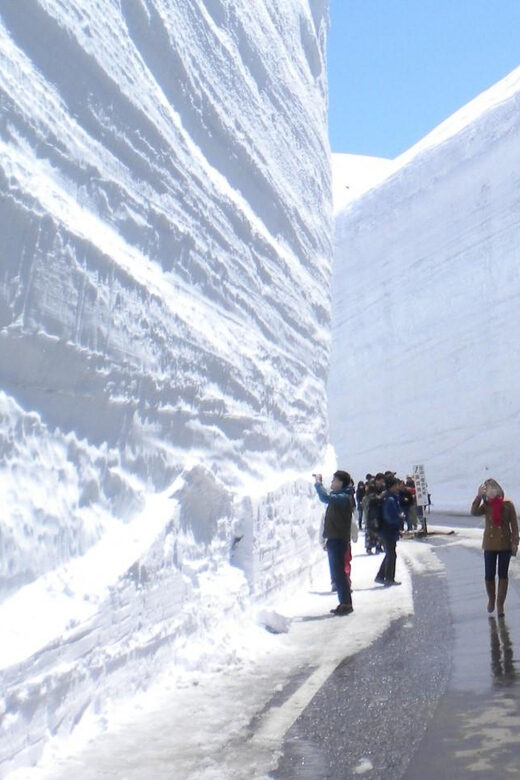 From Kanazawa/Toyama: Snow Wall & Mysterious Valley Day Tour - Highlands time at Murodo: shopping, formations, and snow play