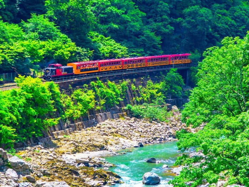 From Osaka: Sagano Train Ride and Kyoto Guided Day Tour - Kiyomizudera: UNESCO stage views and Otowa Waterfall lore