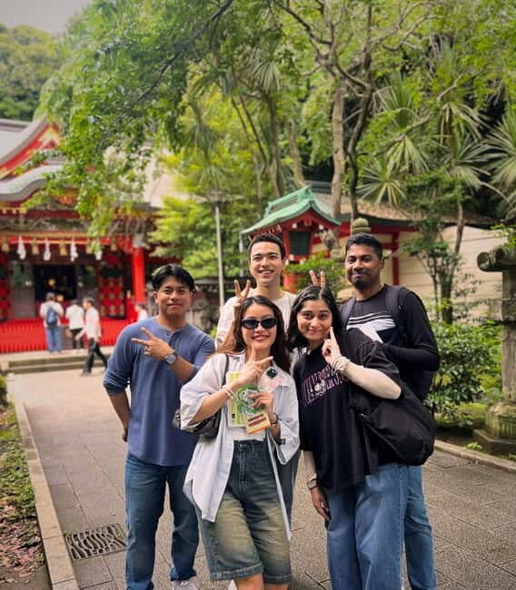 From Tokyo: Kamakura, Great Buddha, and Enoshima Bus Tour - Enoshima Shrine and Nakamise-dori shopping: sea gods, souvenirs, and snacks