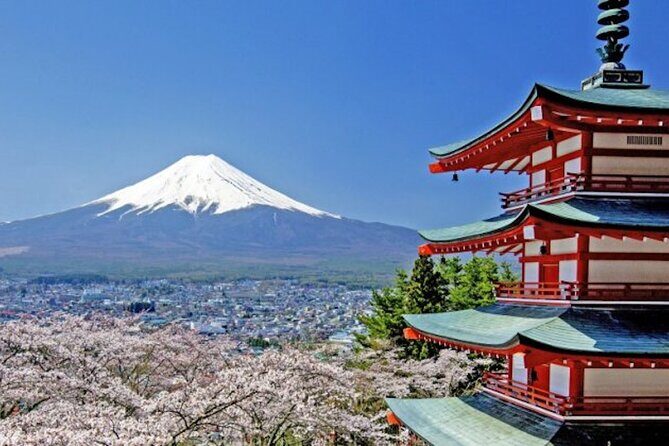 Fuji Speedway Self Drive & Mt. Fuji Private Tour pickup & dropoff - Chureito Pagoda morning at Arakurayama Sengen Park