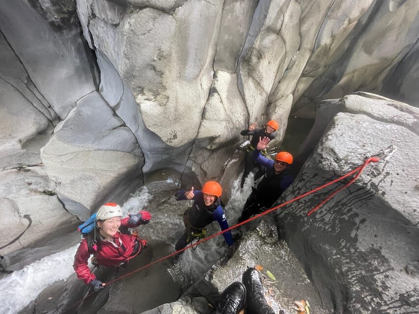 Fun Canyoning Activity at the bottom of Mt. Fuji - Inside the 3-Hour Canyoning: Walking, Slides, Jumps, Rappels