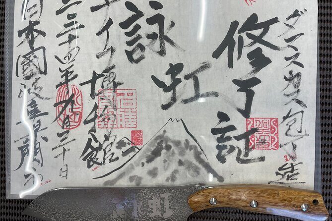 Gifu Samurai Sword Town;Japanese Damascus Knife Making Experience - Learning knife sharpening you can maintain for years
