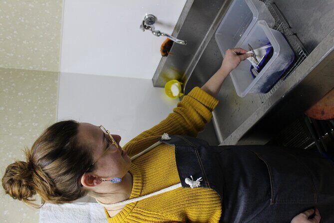 Hanakoushi cotton Scarf Class - The scarf-making part: hanakoushi shibori and the sekka method