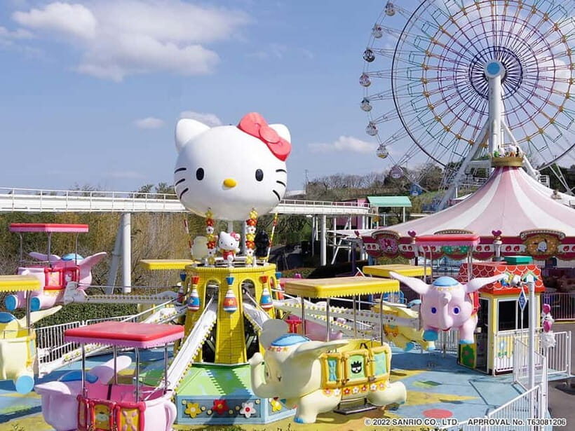 Harmony Land Theme Park Entry Ticket (Non-Japanese Citizens) - Rides to plan around: Ferris wheel, coasters, gondolas, and go-karts