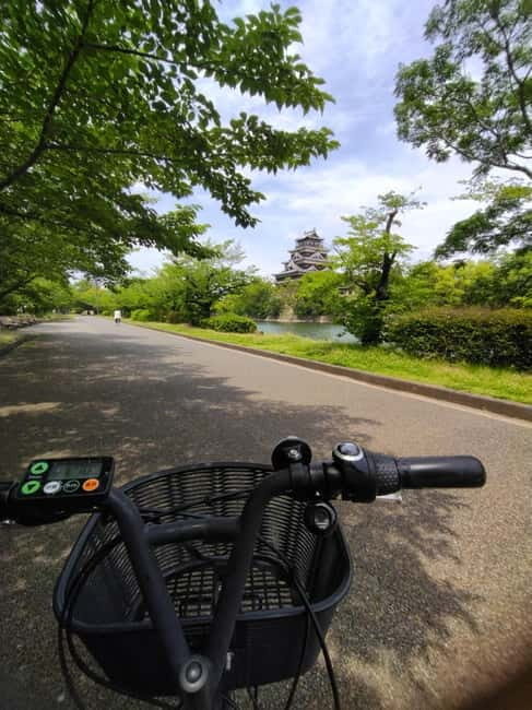 Hiroshima: Peace Park, Castle, and Mitaki Temple E-Bike Tour - Hiroshima Castle on an e-bike: culture plus views without the strain