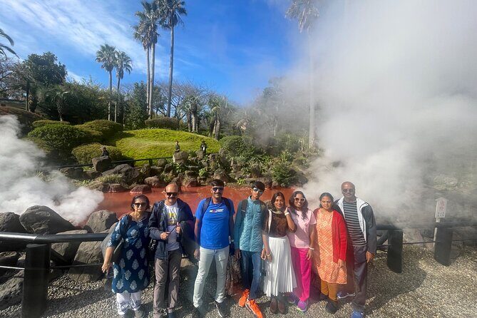Hot Spring Beppu Onsen with Blue Hell cozy Tour by Car and walk - Beyond Baths: Sweets, Photo Time, Shrines, and the Flex Factor