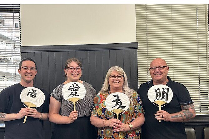 Japanese Calligraphy Class in Yokohama with Tea and Sweets - What you take home: artwork and an English beginner’s guide