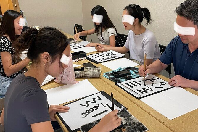 Japanese culture and calligraphy in Tokyo! - Optional upgrades: kimono rental, tattoo sticker, and T-shirt brush writing