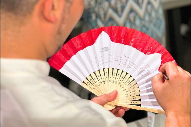 Japanese Fan Painting Workshop ~ in a Tokyo Flower Shop - Where You’ll Meet: Park House Chiyoda Kojimachi