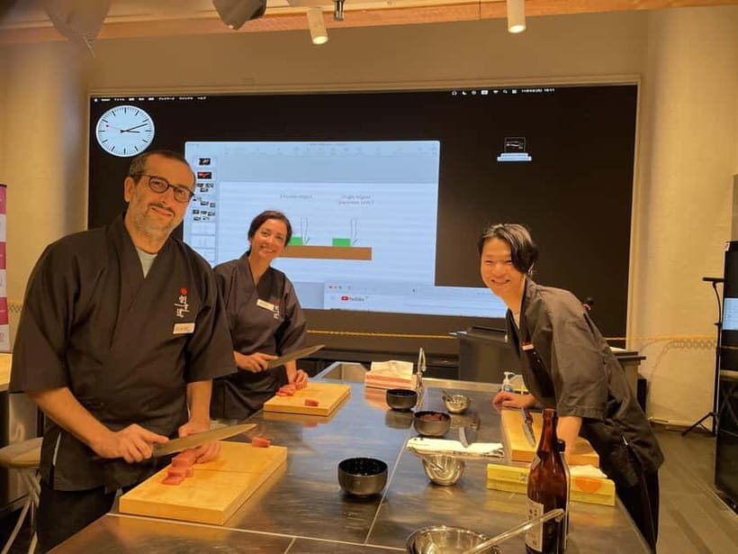 Japanese Knife Skills & Tuna Don/Sushi Workshop in Tokyo - Sashimi slicing practice: where precision becomes muscle memory