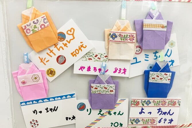 Japanese miniature kimono made with origami in Osaka - Pickup, private group setup, and how to plan your Osaka day