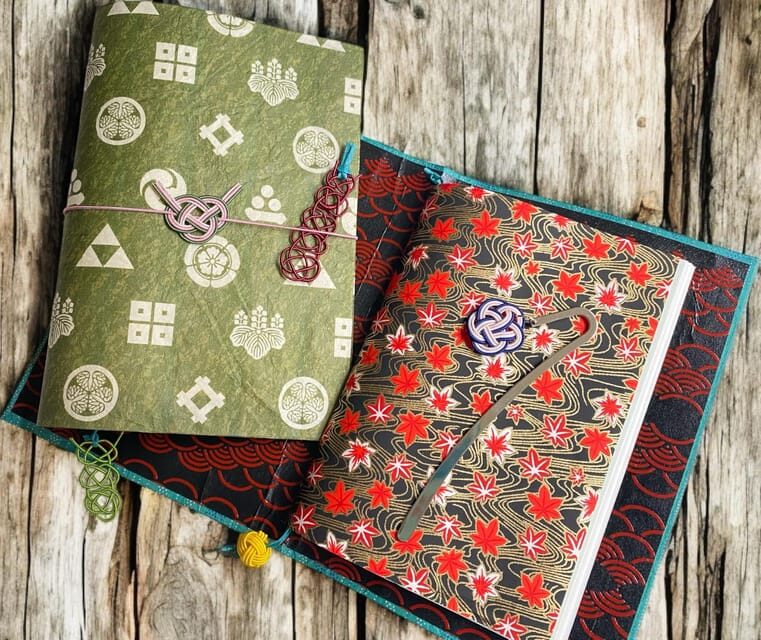 Japanese paper Notebook and Mizuhiki Belt Bookmark Workshop - Tools, safety, and staying comfortable with sharp implements