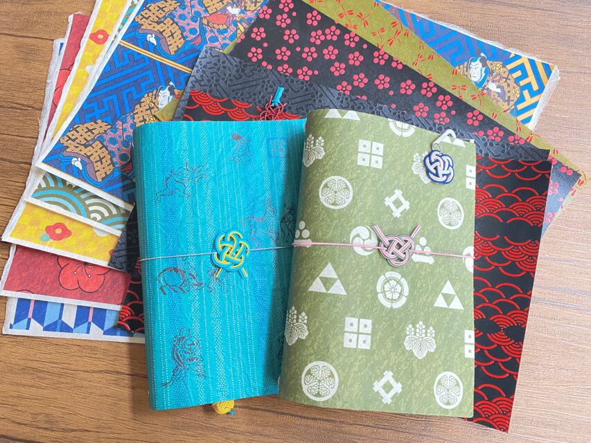 Japanese paper Notebook and Mizuhiki Belt Bookmark Workshop - Private group energy: Japanese and English instruction that keeps you on track