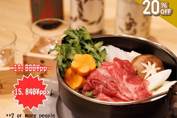 Japanese Sake Tasting & Wagyu Sukiyaki Cooking Class in Tokyo - Key highlights at a glance