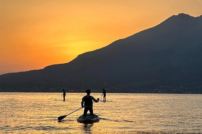 Kagoshima Volcano Sunrise SUP Activity Inc. Breakfast & Transport - The Sakurajima sunrise effect: when the views actually hit